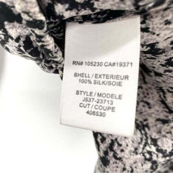 Joie Women's Abstract Print Wrap Silk Blouse Top - Picture 9 of 11